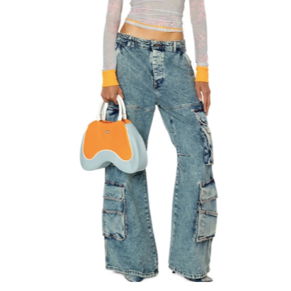 Diesel Denim - Diesel 1996 D-Sire Cargo Straight Leg Denim Jeans